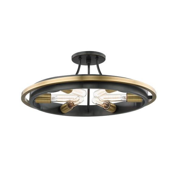 Hudson Valley Lighting 2721 Chambers 6 Light 21" Wide Semi-Flush Ceiling Fixture - Bronze