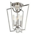 thumbnail image 1 of Hudson Valley Lighting 3004 Waterloo 4 Light 13" Wide Semi-Flush Ceiling Fixture - Nickel, 1 of 2