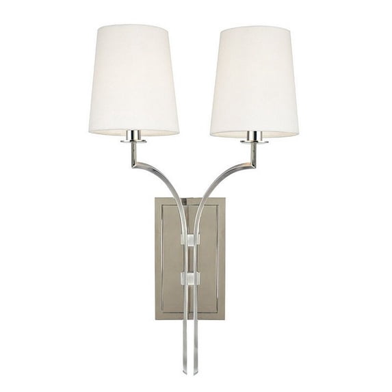 3112-PN-Hudson Valley Lighting-Glenford - Two Light Wall Sconce - 13 Inches Wide by 22 Inches High-Polished Nickel Finish