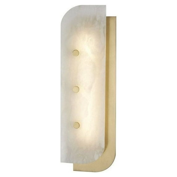 Hudson Valley Lighting 3319 Yin & Yang 1 Light 19" Tall Led Wall Sconce - Brass