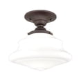 thumbnail image 1 of Hudson Valley Lighting 3409F Petersburg 1 Light 10" Wide Semi-Flush Ceiling Fixture -, 1 of 4