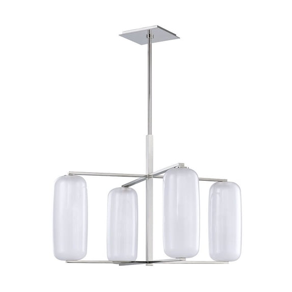 Hudson Valley Lighting 3474 Pebble 4 Light 34" Wide Chandelier - Nickel