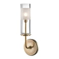 thumbnail image 1 of Hudson Valley Lighting 3901 Wentworth 1 Light 14" Tall Bathroom Sconce - Brass, 1 of 7