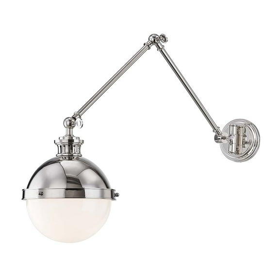 Hudson Valley Lighting 4011 Latham 1 Light 22" Tall Wall Lamp - Nickel
