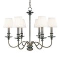 thumbnail image 1 of Hudson Valley Lighting 4036AN Menlo Park 6 Light Chandelier,Antique Nickel, 1 of 2