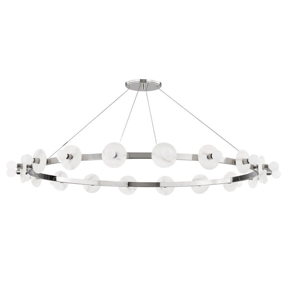 Hudson Valley Lighting 4258 Austen 18 Light 58" Wide Ring Chandelier - Nickel