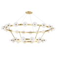 thumbnail image 1 of Hudson Valley Lighting 4262 Austen 30 Light 58" Wide Led Ring Chandelier - Brass, 1 of 4