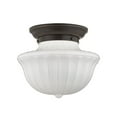 thumbnail image 1 of Hudson Valley Lighting 5012F Dutchess 1 Light 12" Wide Semi-Flush Ceiling Fixture - Bronze, 1 of 2