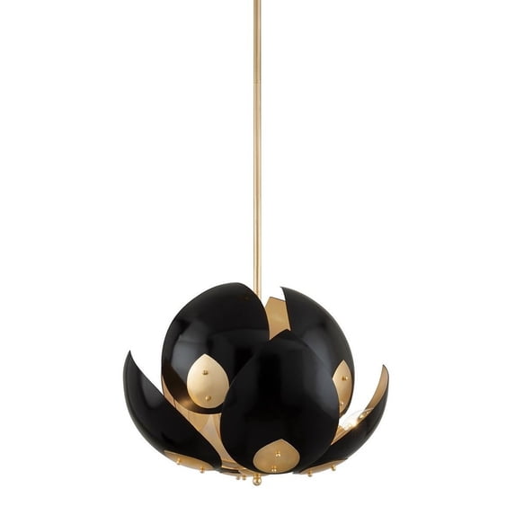 Hudson Valley Lighting 5708 Lotus 8 Light 24" Wide Abstract Chandelier - Gold