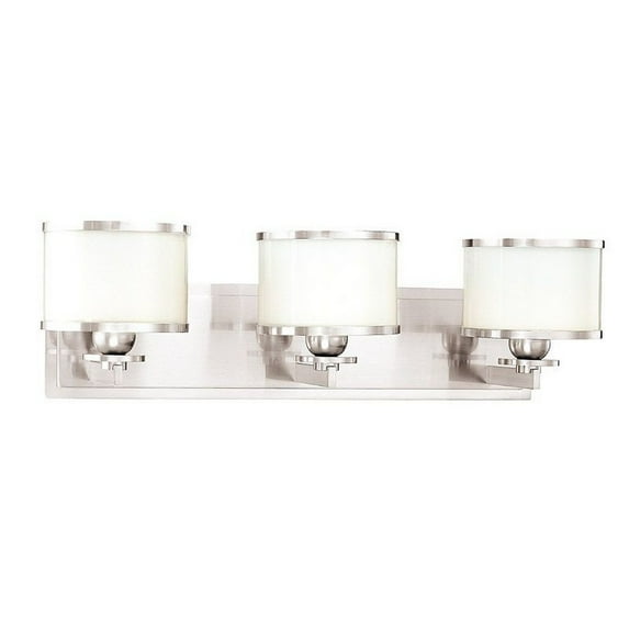 Hudson Valley Lighting 6103SN Basking Ridge 3 Light Up Lighting Bathroom Vanity,