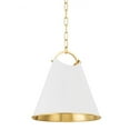 thumbnail image 1 of Hudson Valley Lighting 6214 Burnbay 14" Wide Pendant - Brass, 1 of 1