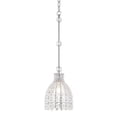 thumbnail image 1 of Hudson Valley Lighting 8208 Floral Park 8" Wide Mini Pendant - Nickel, 1 of 1