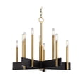 thumbnail image 1 of Hudson Valley Lighting 8825 Abrams 10 Light 25" Wide Taper Candle Chandelier - Brass, 1 of 2