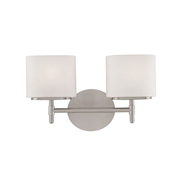 Hudson Valley Lighting 8902SN Trinity 2 Light Bathroom Vanity,Satin Nickel