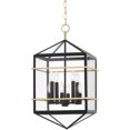 thumbnail image 1 of Hudson Valley Lighting 9015-AGB/BK Pendants Aged Brass / Black Steel Bedford Hills, 1 of 1