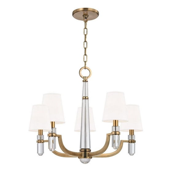 Hudson Valley Lighting 985 Dayton 5 Light 25" Wide Chandelier - White