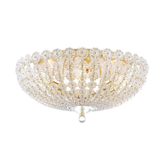 Hudson Valley Lighting - Floral Park - Six Light Flush Mount in Transitional