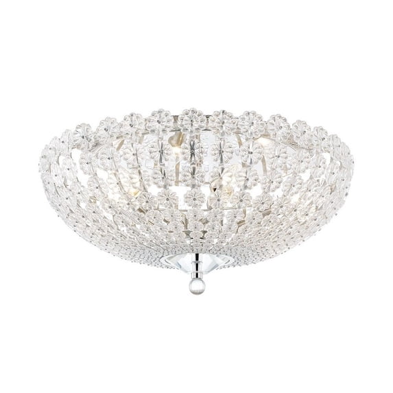 Hudson Valley Lighting - Floral Park - Six Light Flush Mount in Transitional