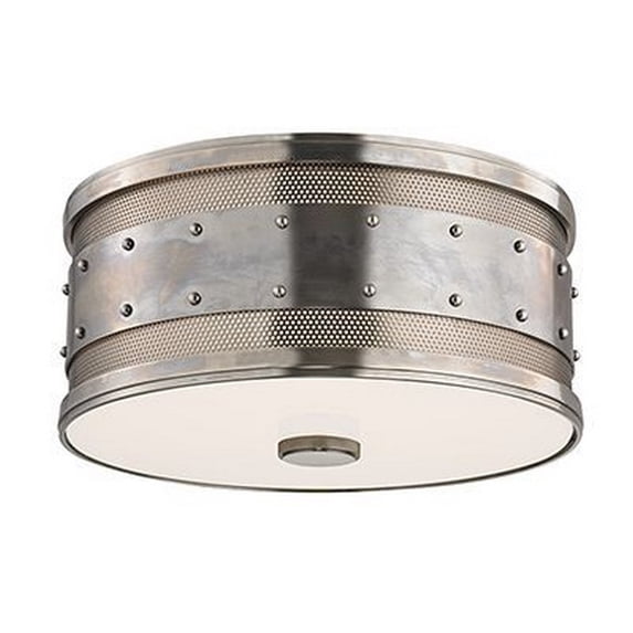 Hudson Valley Lighting - Gaines - Two Light Flush Mount-Historic Nickel Finish