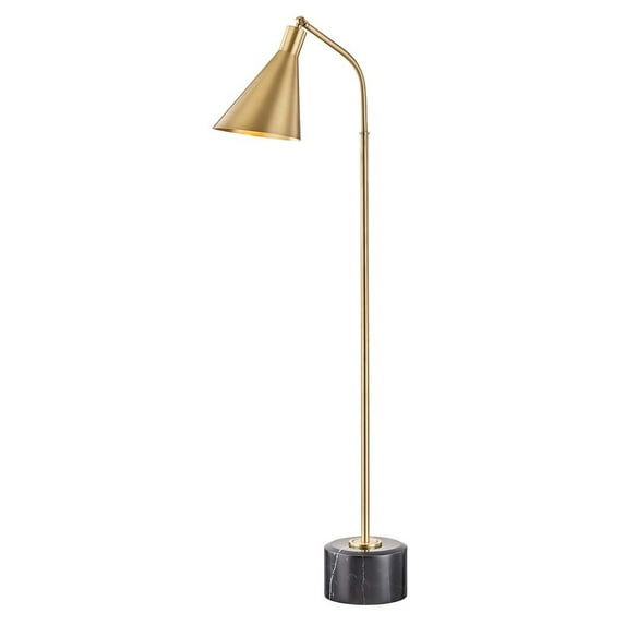 Hudson Valley Lighting L1346 Stanton 1 Light 54" Tall Gooseneck Floor Lamp - Brass