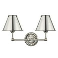 thumbnail image 1 of Hudson Valley Lighting Mds102-Ms Classic No.1 2 Light 11" Tall Wall Sconce - Nickel, 1 of 1