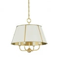 thumbnail image 1 of Hudson Valley Lighting Mds120 Cambridge 4 Light 20" Wide Pendant - Aged Brass / Off White, 1 of 2