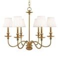 thumbnail image 1 of Hudson Valley Lighting - Menlo Park - Six Light Chandelier - 25 Inches Wide by, 1 of 2
