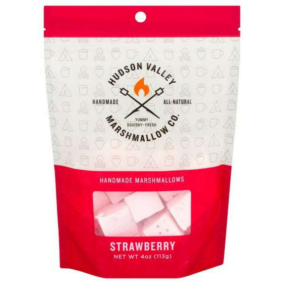 Hudson Valley Marshmallow Co: Marshmallows Strawberry, 4 Oz