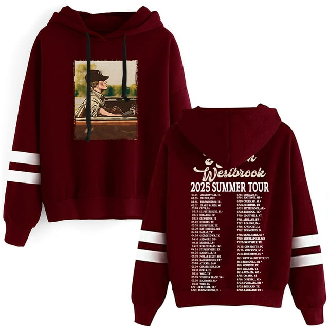 Hudson Westbrook 2025 Summer Tour Merch Pullover Pocketless Parallel
