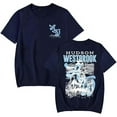 thumbnail image 1 of Hudson Westbrook 2025 T-shirt Retro Fashion Short-sleeved Neutral Summer Trend Casual Tops, 1 of 2
