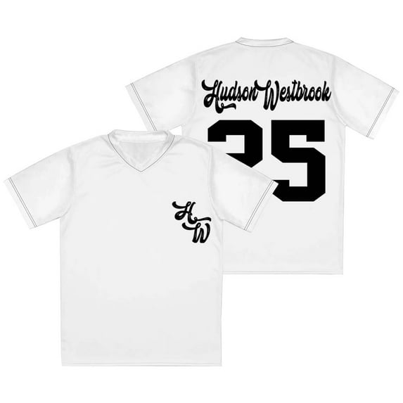 Hudson Westbrook 25 V-neck Jersey Texas Forever Tour Merch Tee Unisex Fashion Short Sleeve T-Shirts