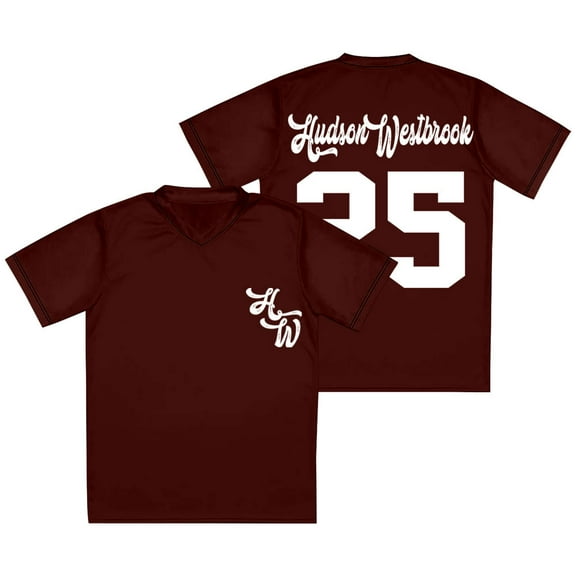 Hudson Westbrook 25 V-neck Jersey Texas Forever Tour Merch Tee Unisex Fashion Short Sleeve T-Shirts