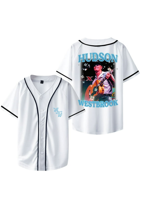 Hudson Westbrook Baseball Jacket Merch Unisex Fashion Casual Short Sleeve Clothing