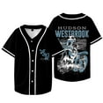 thumbnail image 1 of Hudson Westbrook Baseball Jacket Tee Women Men Casual Printed Fashion Cool Summer Tops Tee, 1 of 2