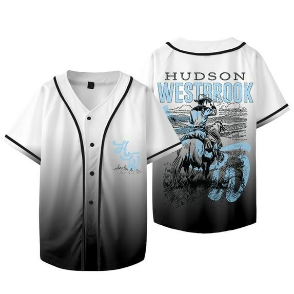 Hudson Westbrook Baseball Jacket Tee Women Men Casual Printed Fashion Cool Summer Tops Tee
