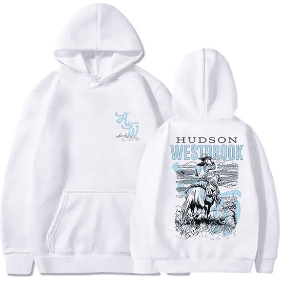 Hudson Westbrook Cowboy Hooded Take Your Time Tour Hooded Drawstring Pocket Sweatshirt Men/women Hip Hop Pullover