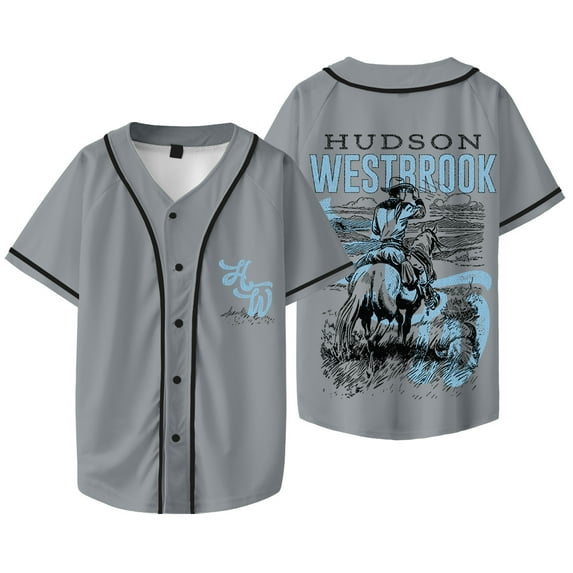 Hudson Westbrook Cowboy Merch Baseball Jacket Tee Summer Unisex Short Sleeve V-neck T-Shirts