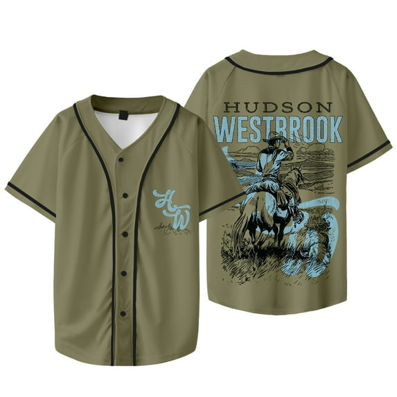 Hudson Westbrook Cowboy Merch Baseball Jacket Tee Summer Unisex Short Sleeve V-neck T-Shirts