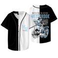 thumbnail image 1 of Hudson Westbrook Cowboy Merch Baseball Jacket Tee Summer Unisex Short Sleeve V-neck T-Shirts, 1 of 6