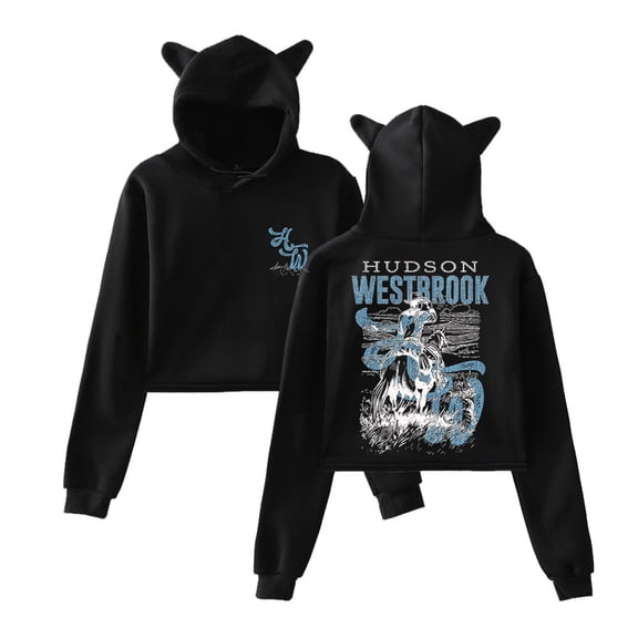 Hudson Westbrook Cowboy Merch Pullover Female Cat Ears Hoodie Long Sleeve Women's Clothes