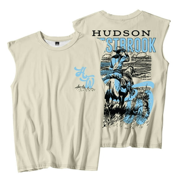 Hudson Westbrook Cowboy Sleeveless T-Shirts Take Your Time Tour Merch Summer Unisex Fashion Tee
