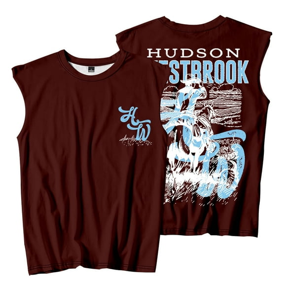 Hudson Westbrook Cowboy Sleeveless T-Shirts Take Your Time Tour Merch Summer Unisex Fashion Tee