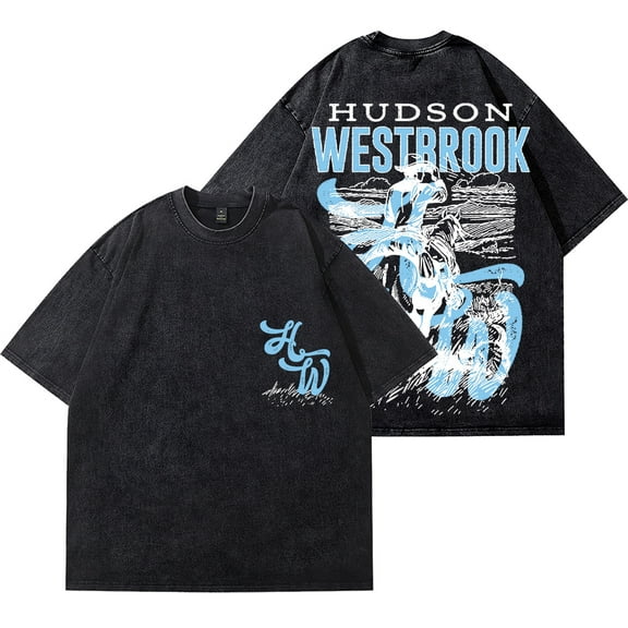 Hudson Westbrook Cowboy Wash Tee 2025 Summer Tour Merch Unisex Fashion Short Sleeve T-Shirts
