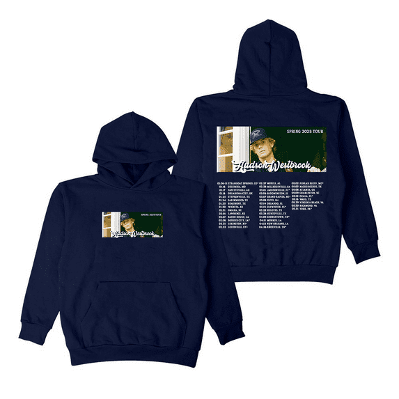 Hudson Westbrook Merch Hoodie Spring 2025 Tour Sweatshirt Long Sleeve Men Women Pullover