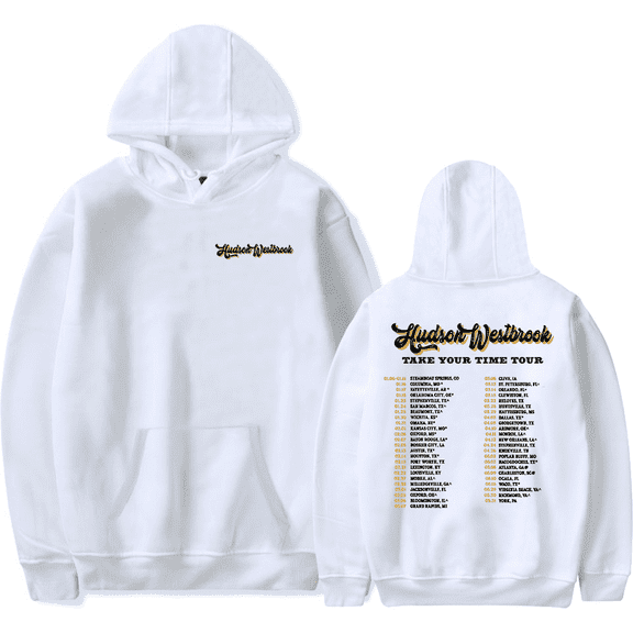 Hudson Westbrook Merch Hoodie Take Your Time Tour 2025 Country Music Long Sleeve Men Women Pullover