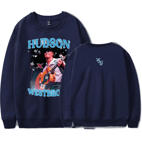 Hudson Westbrook Merch Sweatshirt HW Photo Printed Country Music Men Women Long Sleeve Crewneck