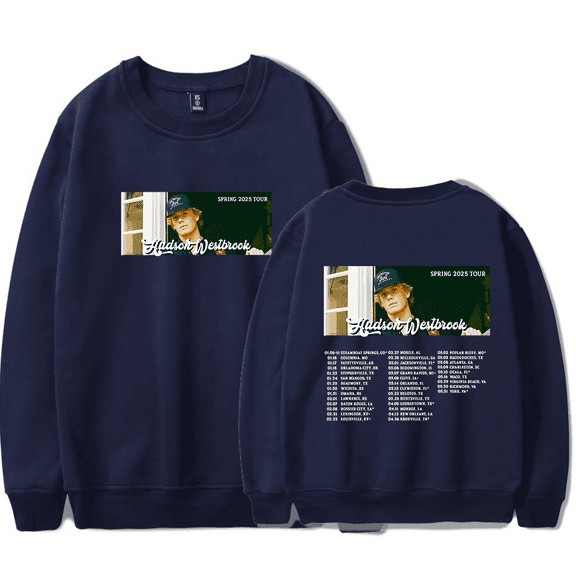 Hudson Westbrook Merch Sweatshirt Spring 2025 Tour Sweatshirts Long Sleeve Men Women Crewneck