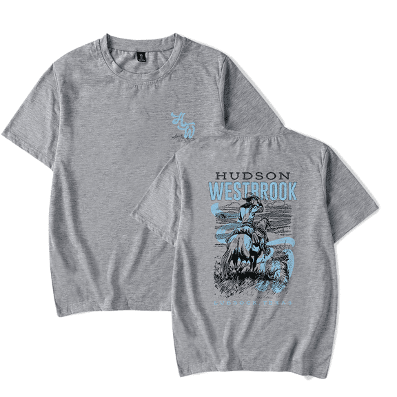 Hudson Westbrook Merch T-Shirt HW Cowboy Design Country Music Tee Short Sleeve Top T Shirts Crewneck