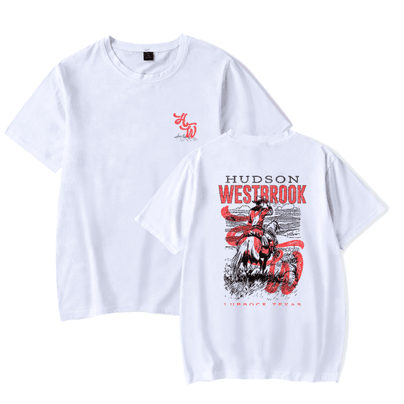 Hudson Westbrook Merch T-Shirt HW Cowboy Logo Tees Country Music Short Sleeve Top T Shirts Crewneck