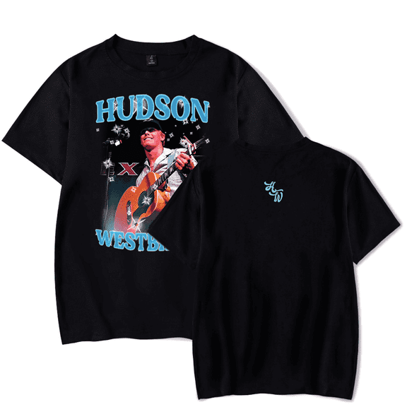 Hudson Westbrook Merch T-Shirt HW Photo Printed Country Music Merch Tee Short Sleeve Top T Shirts Crewneck Unisex